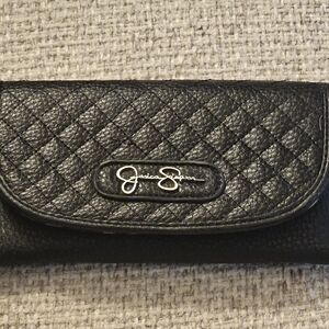 Jessica Simpson Black Quilted Wallet